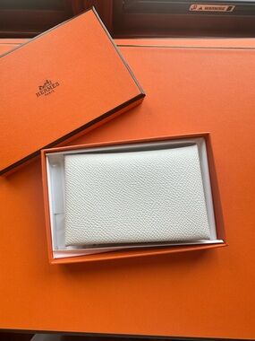 Hermès Calvi Epsom Leather Card Holder